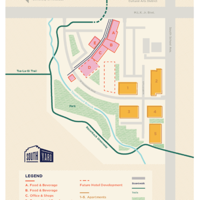 South Yard will include new apartments and commercial space in refurbished 1950 buildings