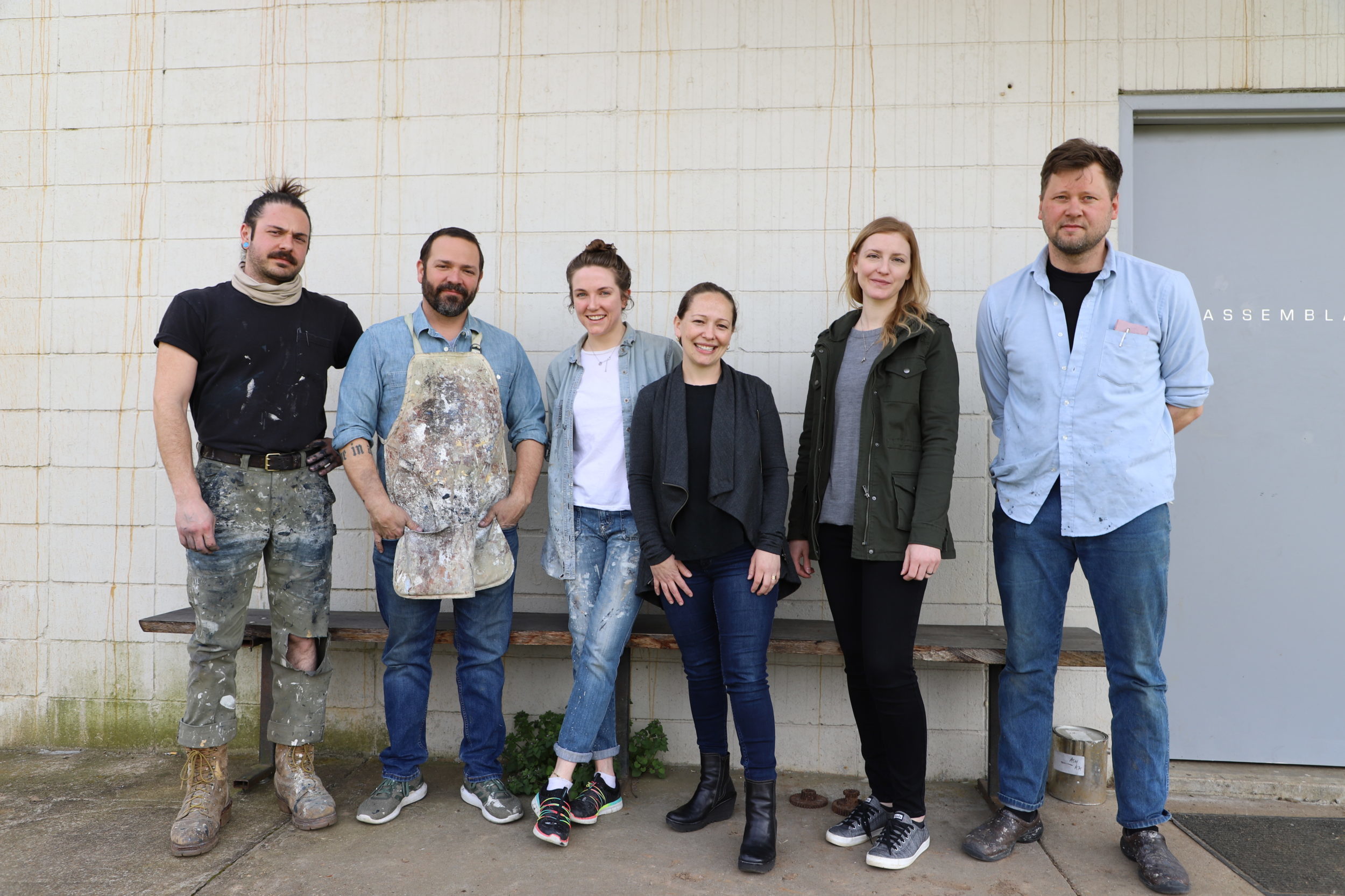 The Assemblage team: Brantley Saylor, Christian Batteau, Taylor White, Heidi Batteau, Amy Smith, and Eric Hille